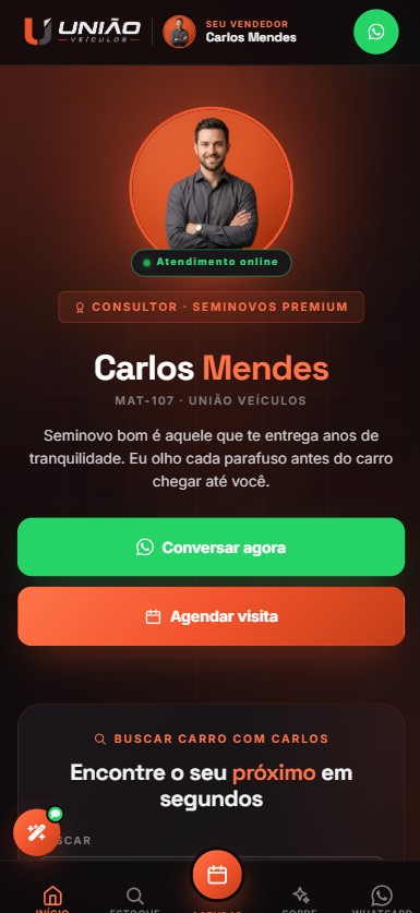 Vendedor Carlos Mendes