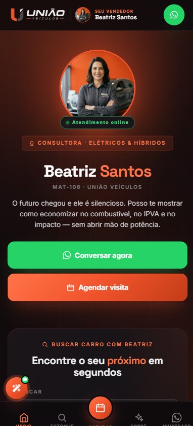 Vendedora Beatriz Santos